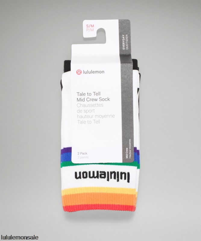 Lululemon Damen DELULU441 | Tale To Tell Quarter Sock 2 Pack Rainbow